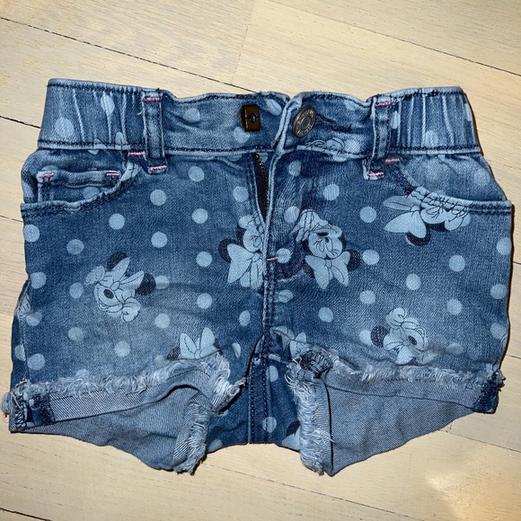 EUC Gap Disney Minnie Denim Shorts 3T - Picture 1 of 3